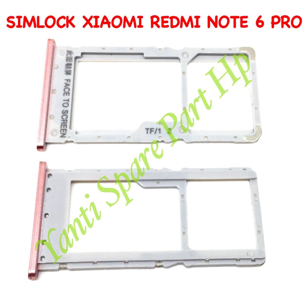 Simtray Sim Lock Xiaomi Redmi Note 6 Pro Original Terlaris New