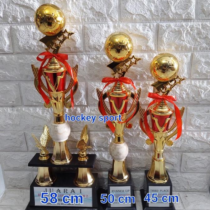 Jual Trophy Piala Bola Futsal Kaki 2 Dan Kaki 1 Juara 123 ( 1 Paket ...