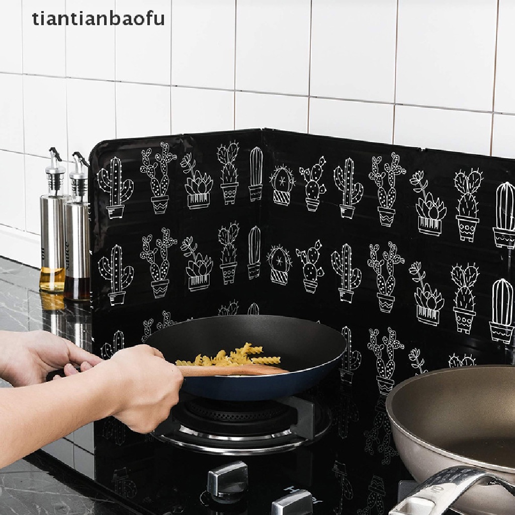 [tiantianbaofu] Kitchen Stove Foil Plate PreventOil Splash Cooking Hot Baffle Specialty Tool Boutique