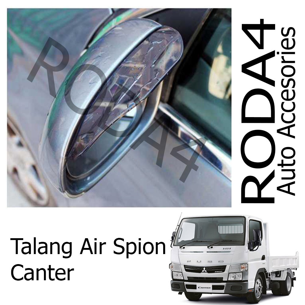 Talang Air / Mika Pelindung Spion Mobil dari Hujan (1 Set Isi 2) Canter