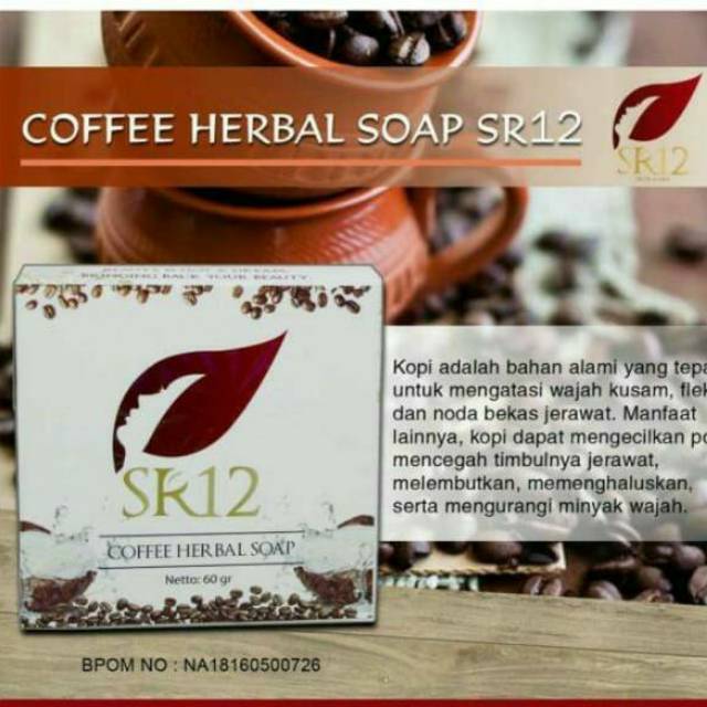 Sabun kopi soap coffee herbal SR12 BPOM