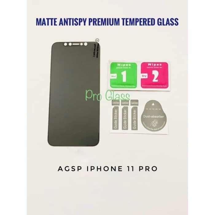 AGSP Iphone 11/Iphone 11 PRO/ Iphone 11 PRO MAX rivacy MATTE AntiSpy - Anti Glare Tempered Glass Spy