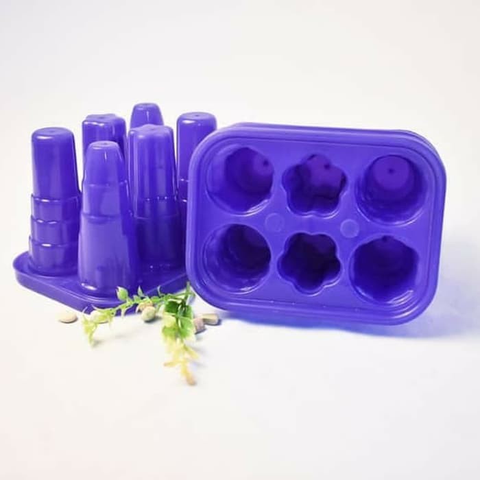 Cetakan Es Lilin / Lolly / Jelly Stik Motif  / Ice Tray Stick Cetakan Agar Isi 6 Stik / Agar