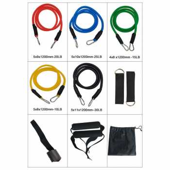 [11 PCS] Set Tali Stretching Resistance Band / Tali Pembantu Fitness Gym Tali Stretching Fitness Tali Stretching Yoga / Set Tali Pembantu Fitnes Tali Alat Olahraga Tali Fitnes Stretching / Tali Stretching Yoga Dan Hand Grip Tali Pemanasan Oalahraga Fitnes