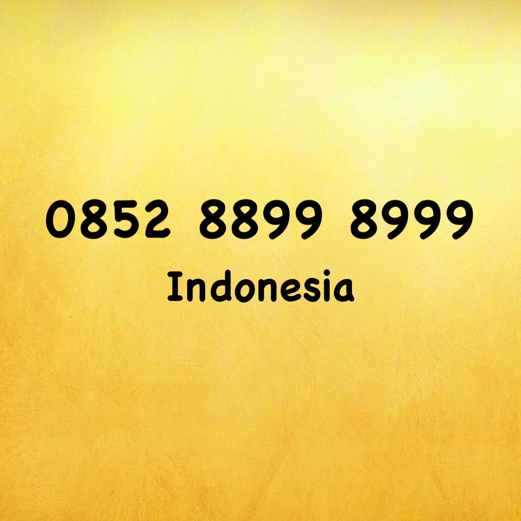 Nomor Cantik Kartu AS Triple A - 999 - 8989 - 899 - 0852 8899 8999