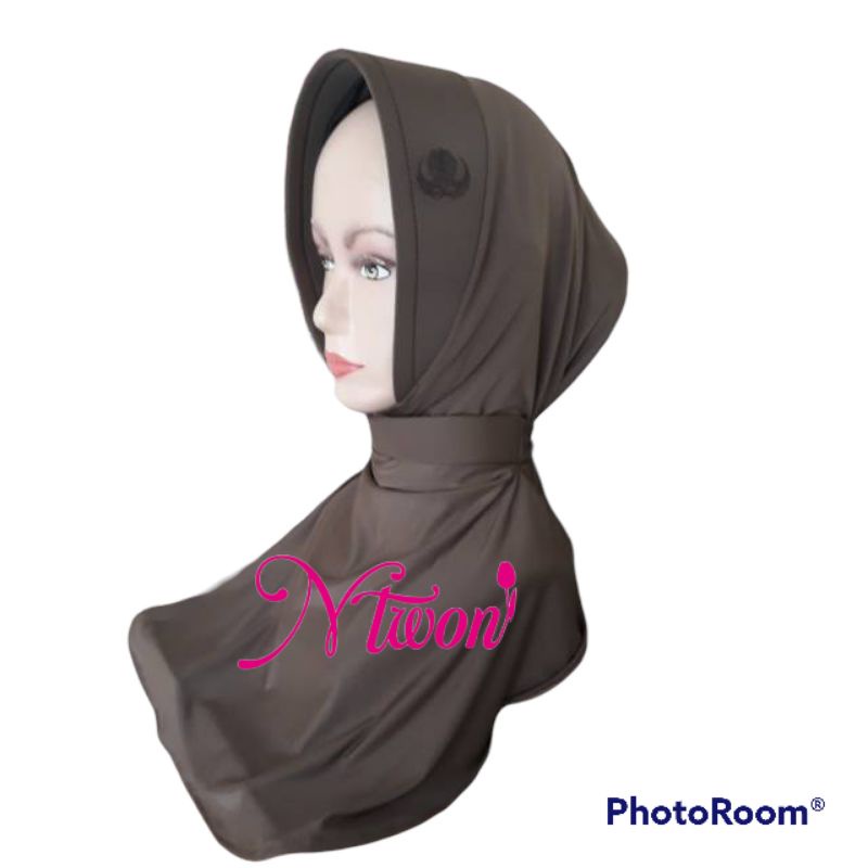 Jilbab pns kemhan logo free pouch