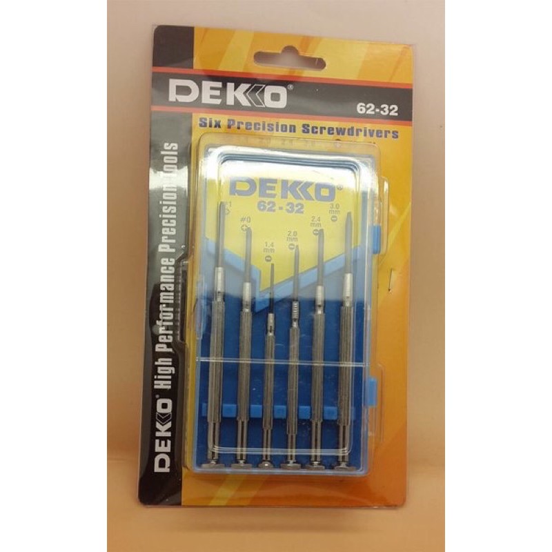 Obeng Dekko 62-32 Obeng Mini Kecil Set Jam Kacamata Handphone Tamiya Laptop 100% original