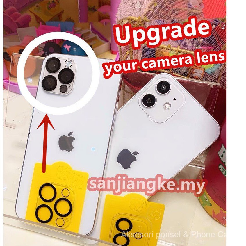 3D lensa kamera bergerak perlindungan lensa kaca tempered perlindungan kamera untuk iPhone 12 Pro Max 12 Mini 11 Pro Max 11pro