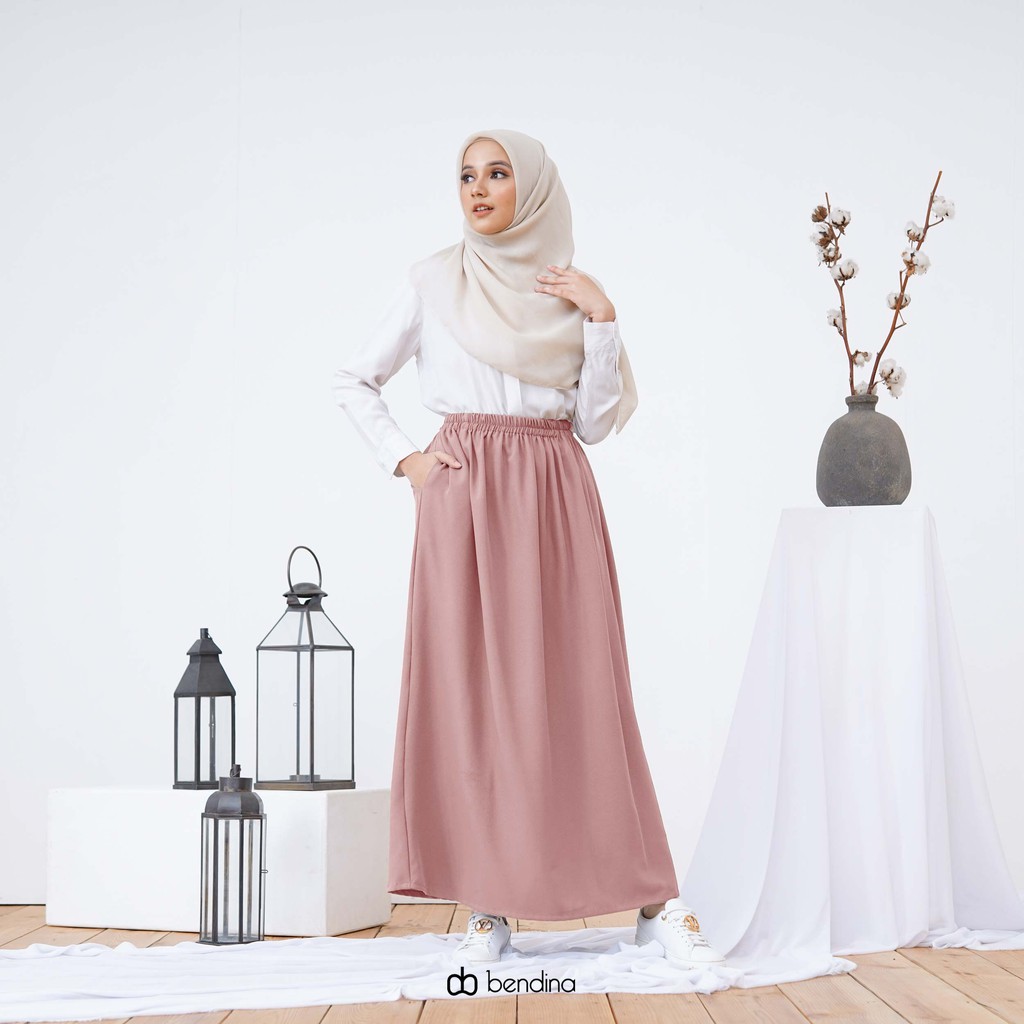 THISISBENDINA Rok Panjang Polos Ironless ALENA Skirt All Size