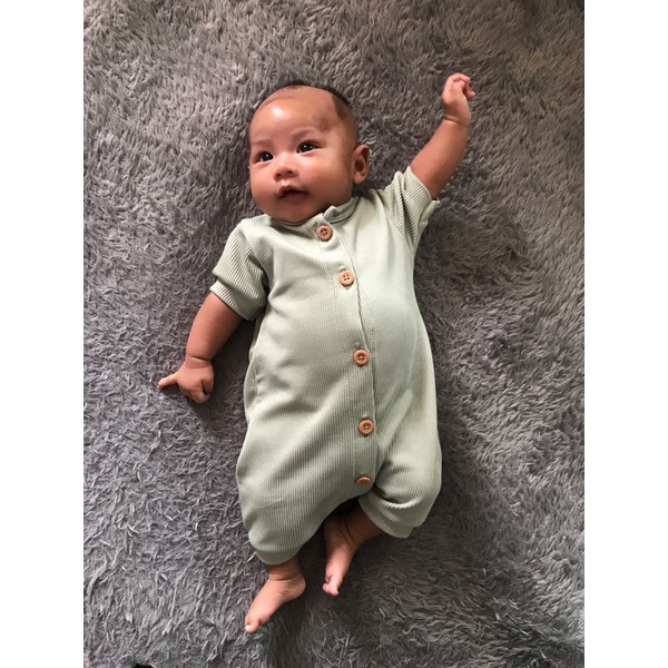 KAKALO Pakaian Bayi | Bunaken Rib Romper (0-1 Tahun)-6