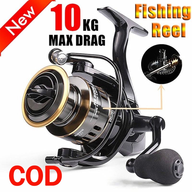 reel pancing besi reel HE 500-7000 Max Drag reel pancing murah spinning wheel ril pancing promo cuci gudang metal fishing