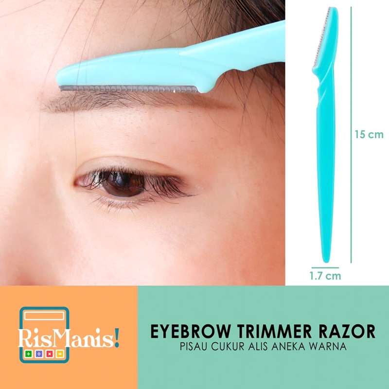 EYEBROW TRIMMER RAZOR - Alat Cukur Alis Mata Pisau Tajam Shaver Gunting Silet Kerok Pencukur Rapi