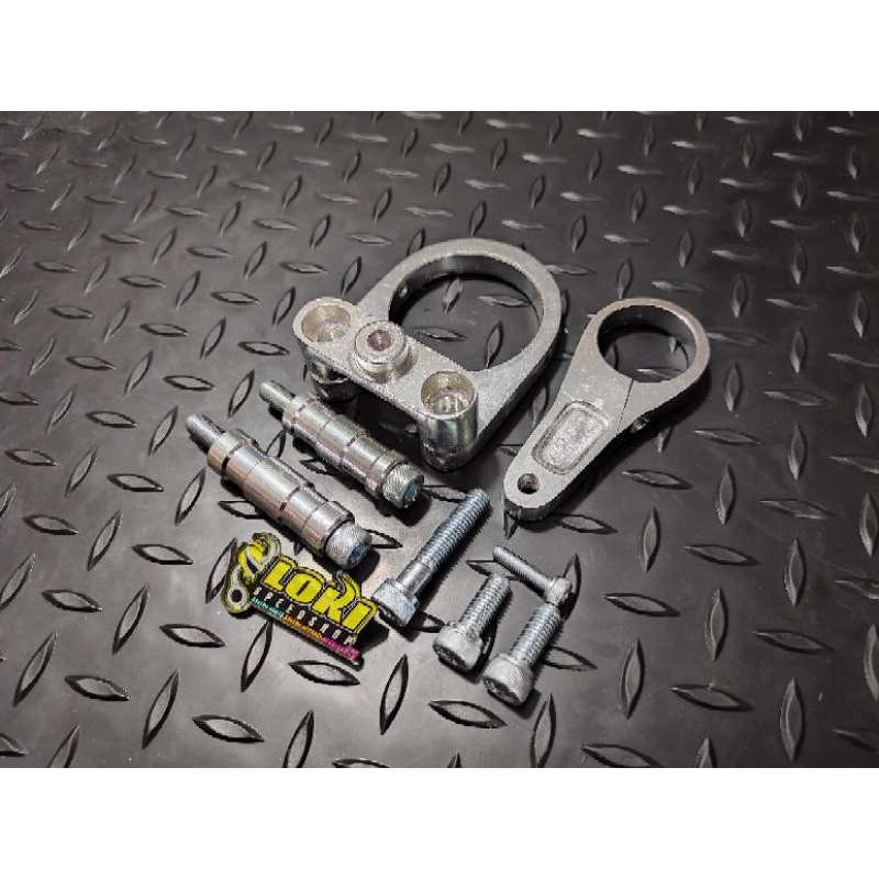 Stabilizer Stabiliser Steering Damper Matris Carbon Silver Panjang Pendek Ninja R RR Rxking-8