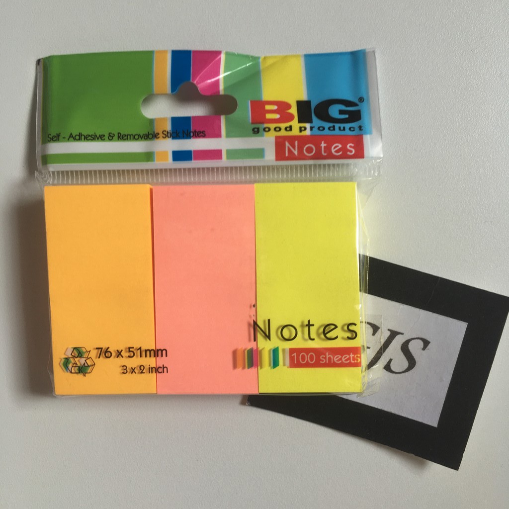 

Stick Notes BIG/Self Adhesive Notes BIG 3 (25.3 x 51)