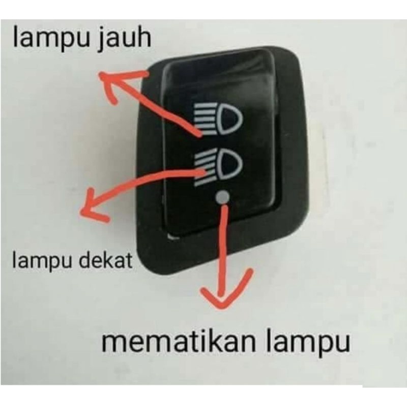 Tombol dim 3 titik/saklar lampu 3 titik asli kuningan