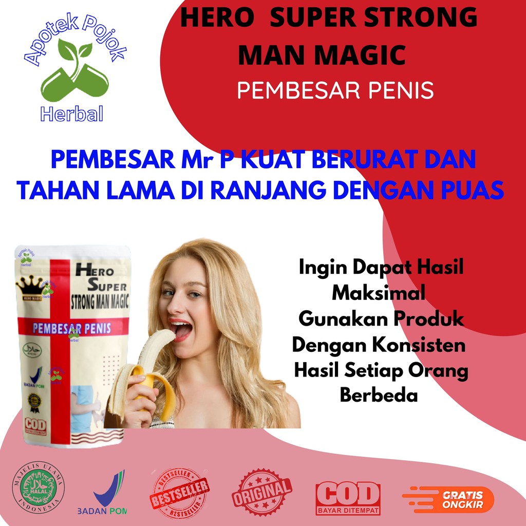 (COD TERMURAH) HERO SUPER STRONG MAN MAGIC PAKET NAMPOL | Pembesar pennis permanen original terbukti