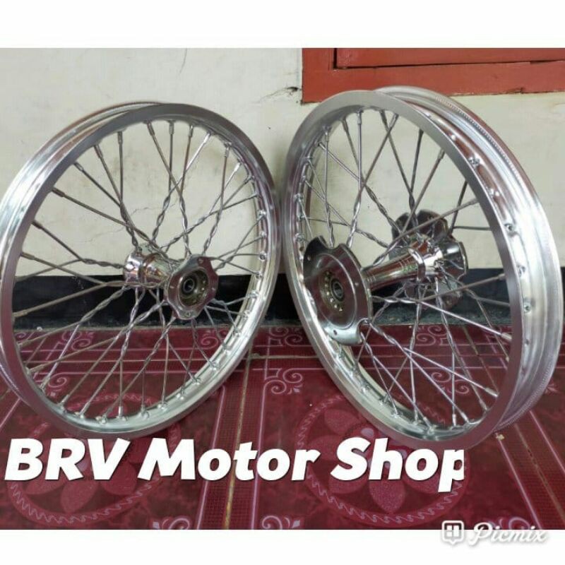 Paket Velg Jari Ninja 250Cc karbu dan injeksi tromol becak lengkap ring17