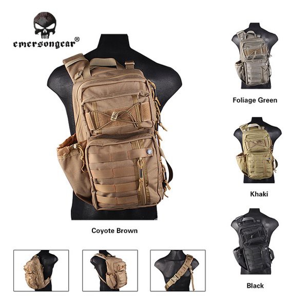 EKSKLUSIF Tas Tactical Emerson TFM Sling Bag Transformer Backpack Original Military Outdoor
