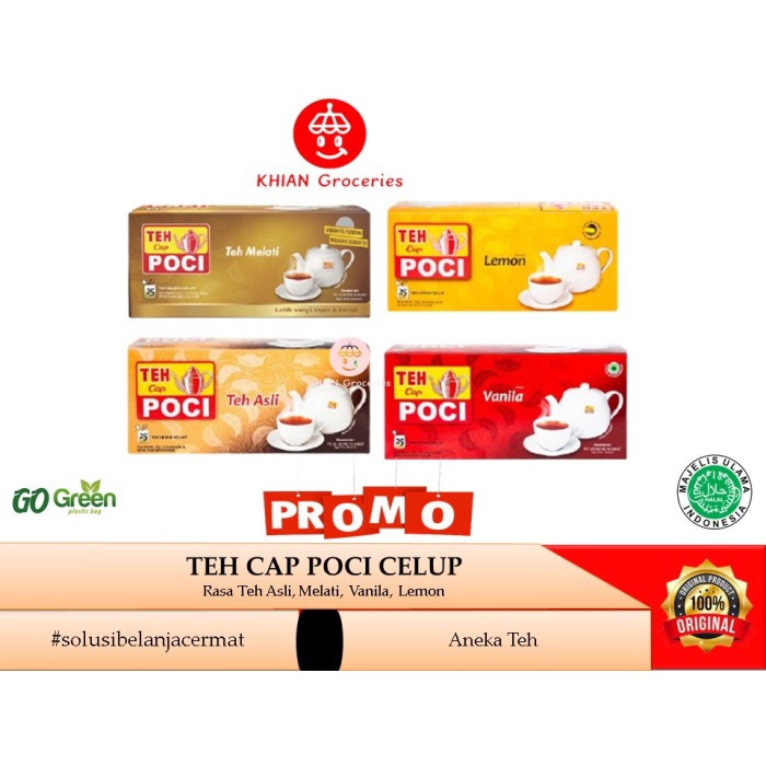 

Teh Celup Cap Poci All Varian 50gr isi 25 Pcs