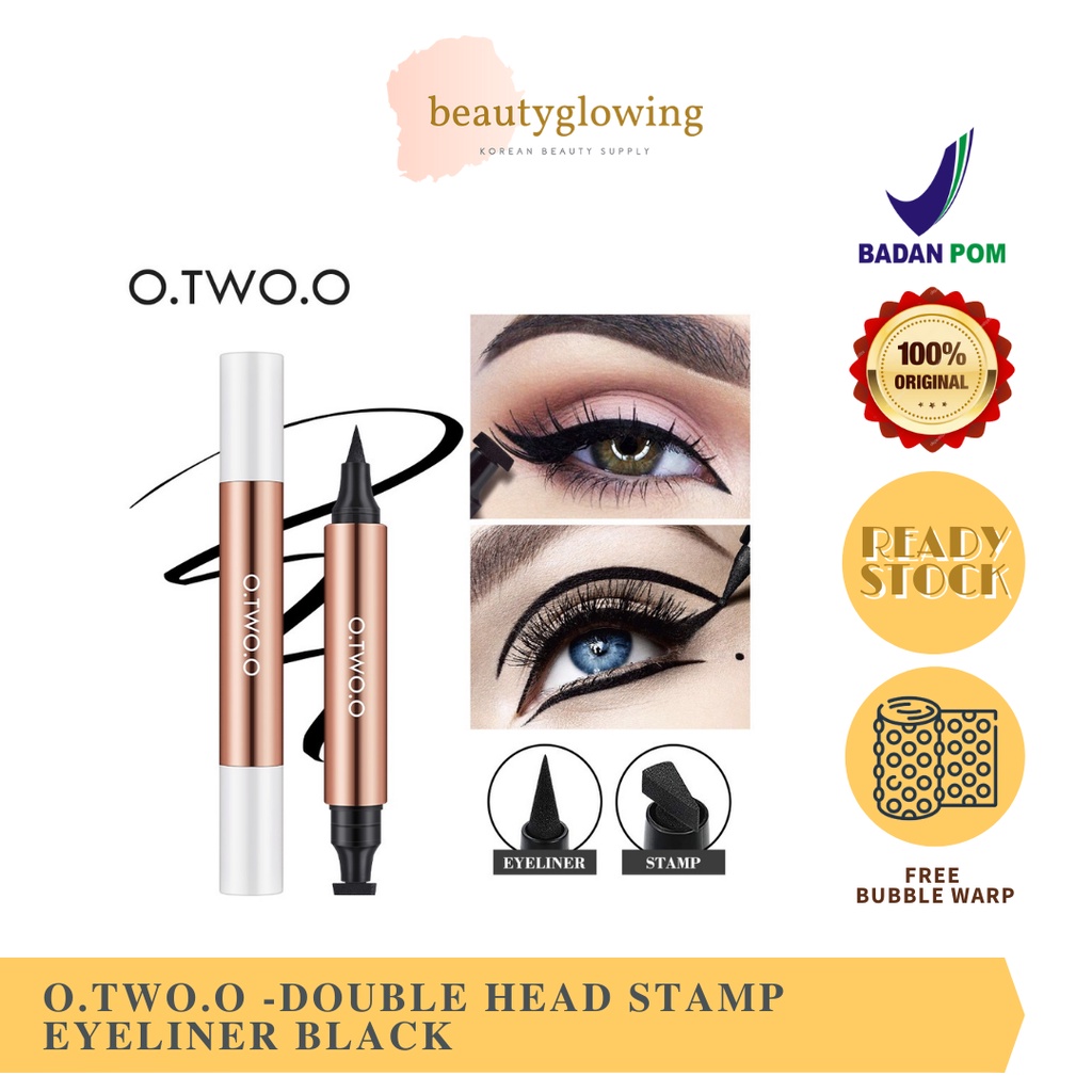 OTWOO EYELINER STAMP Double Head Stamp Eyeliner Black