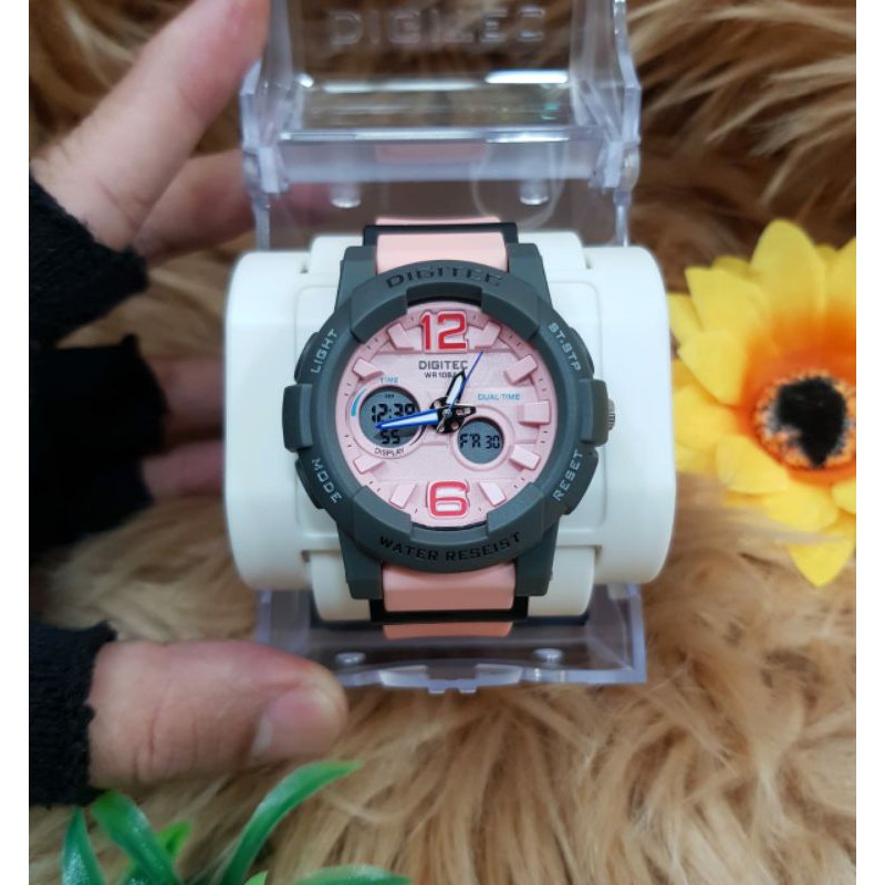 Jam Tangan Wanita DIGITEC DualTime DA 4073 DG 2073 ORIGINAL