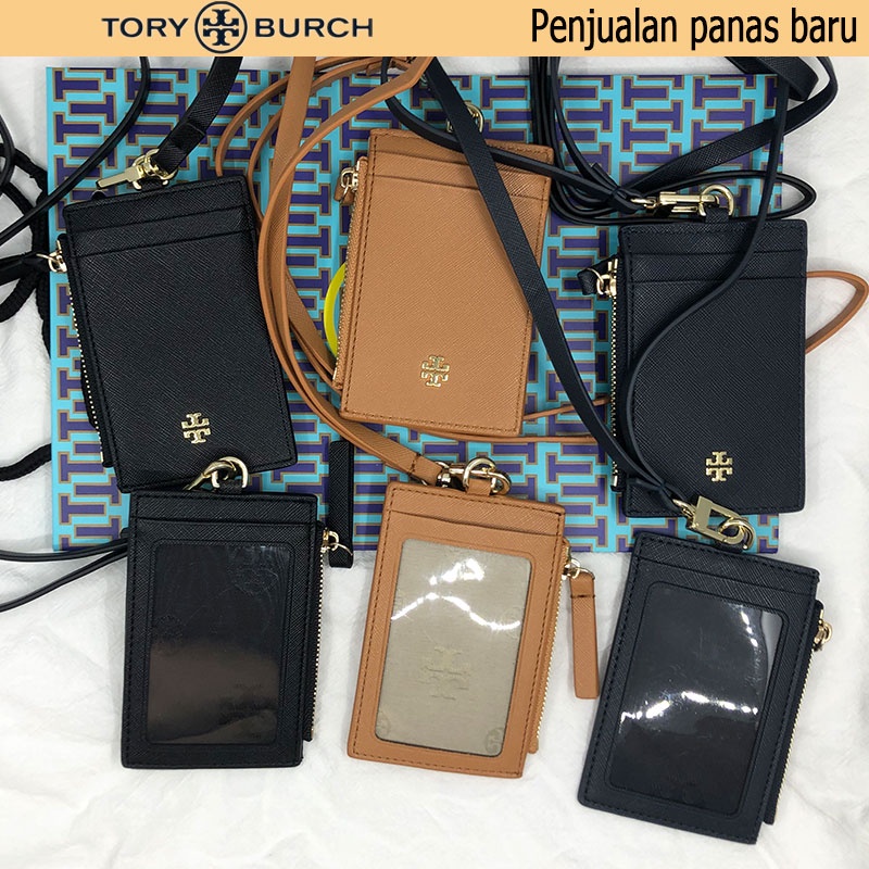 

【Multi-warna opsional -Barang spot】Tory Burch TB lanyard/ lanyard/ Kartu kerja/tag/name tag holder/DIY klasik