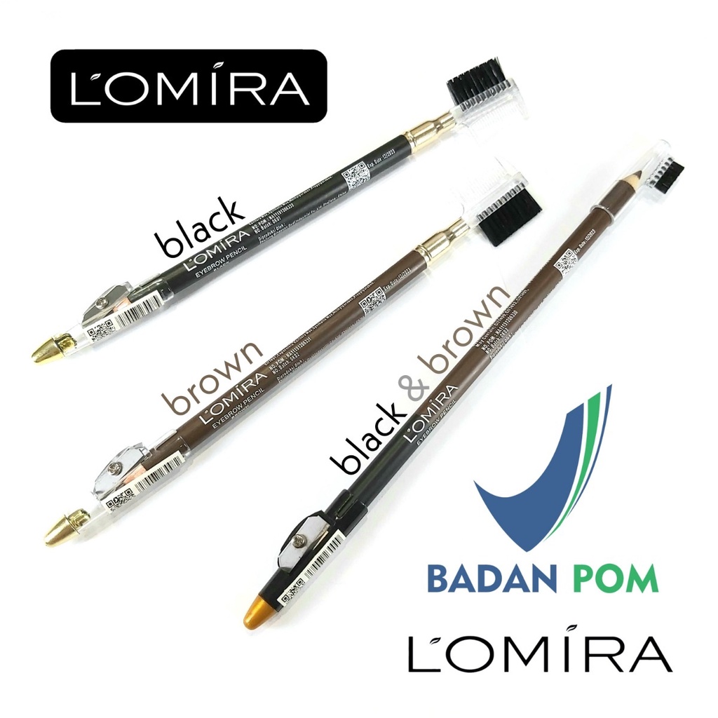 LOMIRA EYEBROW PENCIL - TERDAFTAR BPOM - PENSIL ALIS LOMIRA - PENSIL ALIS MURAH