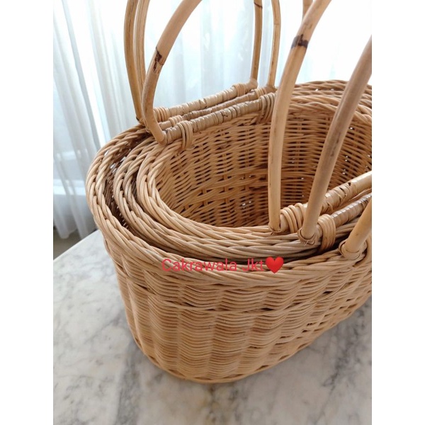 Keranjang parcel rotan lebaran