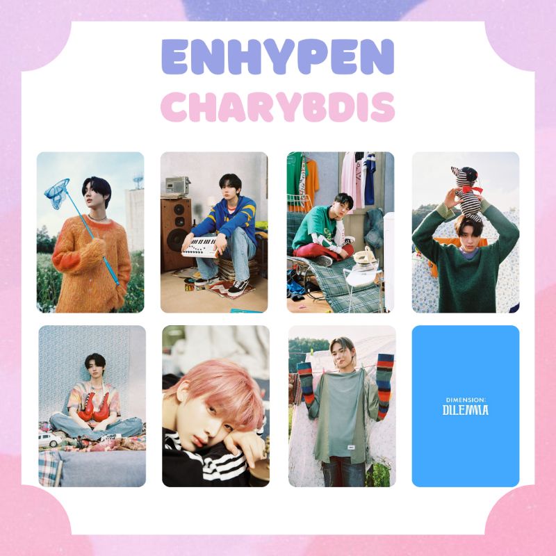 [ENHYPEN] ENHYPEN DILEMMA PHOTOCARD SCYLLA, CHARYBDIS, ODYSSEUS VER. ‼️BACA DESKRIPSI‼️