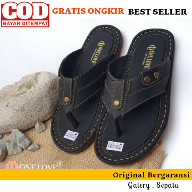 Sandal Pria One Love Original Sandal Pria Terbaru Sandal Laki Laki Dewasa Keren Murah Awet Sandal je