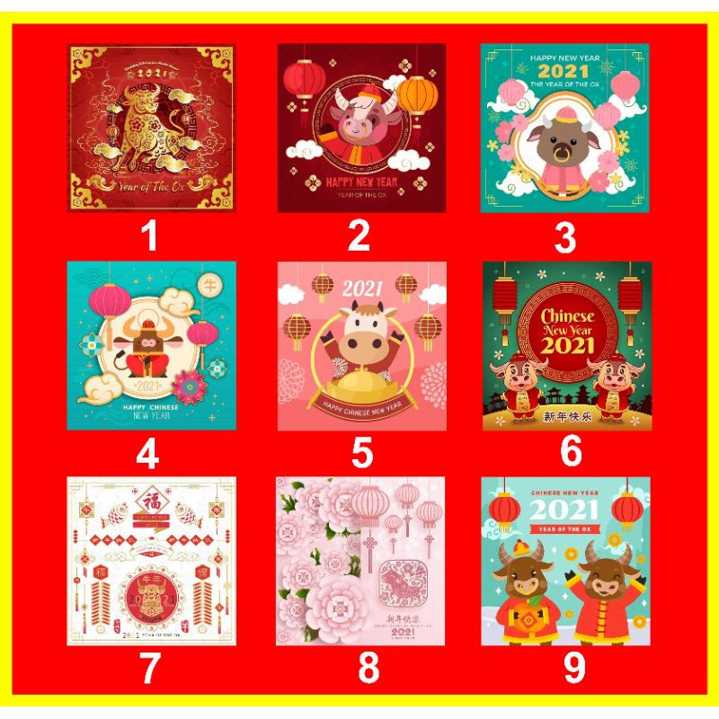 

Sticker Imlek Stiker Hampers Happy Chinese New Year Shio Angpau Bingkisan Kado Hari Raya