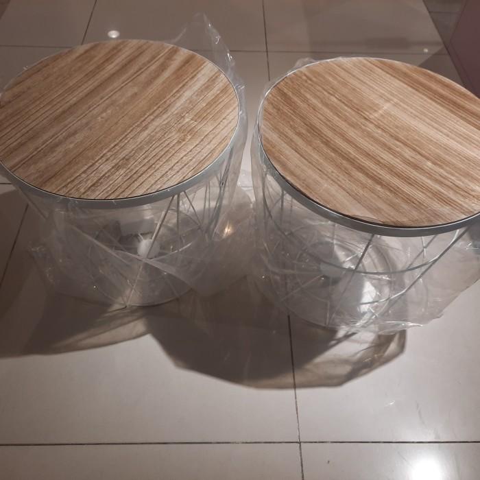 Informa - Toby Meja Sudut / Meja Keranjang Tamu / Storage Table -