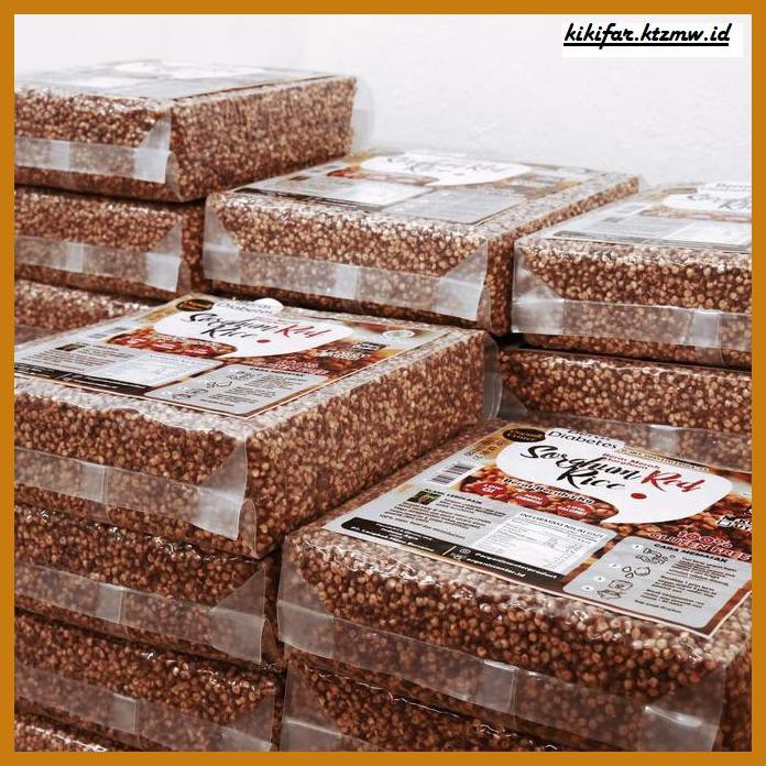 

ANEKA-BERAS- ORGANIC CENTER - SORGHUM RED RICE 1000GR - BERAS MERAH -BERAS-SEHAT.