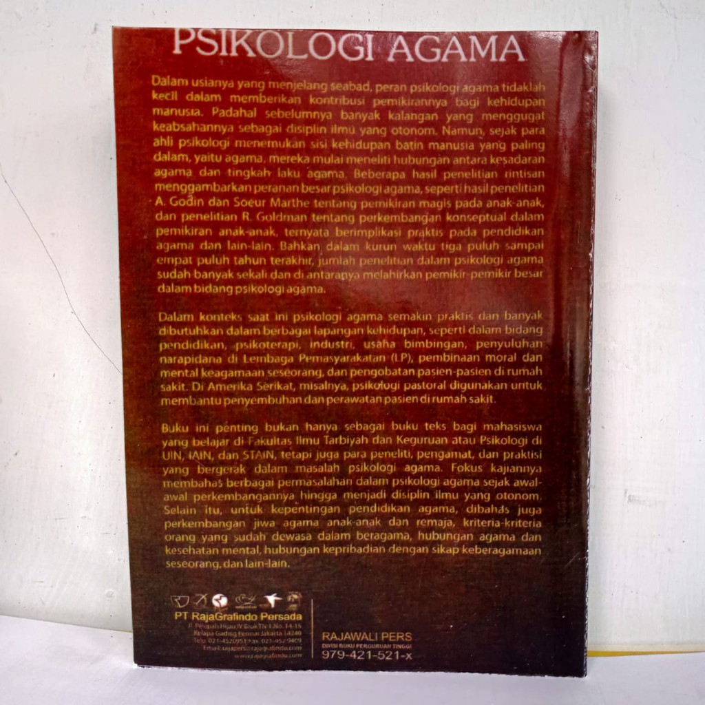 PSIKOLOGI AGAMA by Prof Jalaludin