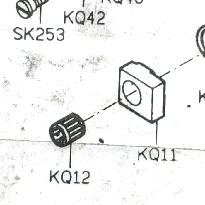 KQ12 Asli Bearing Kotak Tahu Ayakan Gigi- Mesin Obras 737 - 747 - F700