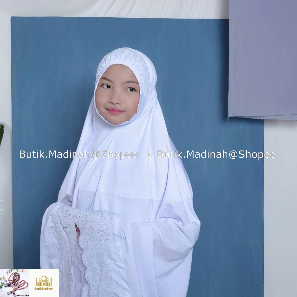 BUTIK.MADINAH MUKENA ANAK TANGGUNG (8-13 TAHUN) PASTELEENA BY SITI KHADIJAH DALANOVA