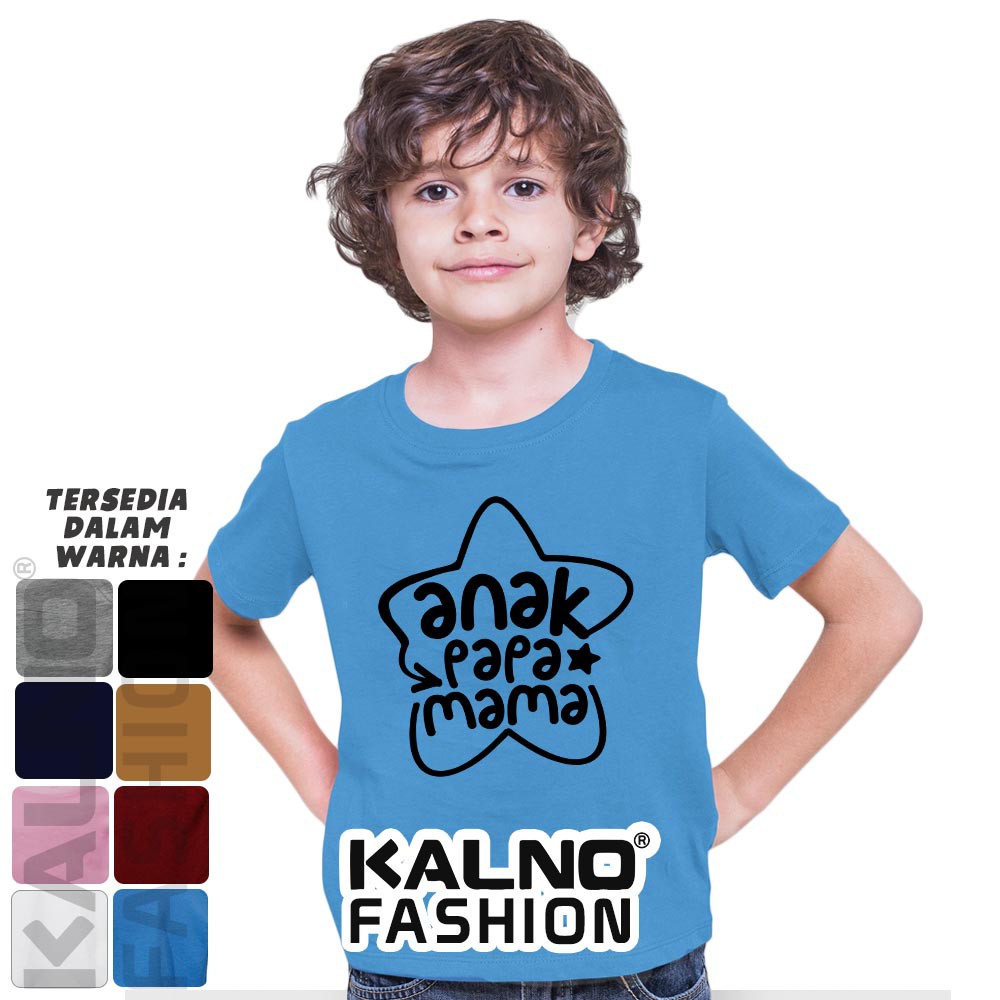 Baju Anak Print bintang anak mama papa 313 - Anak Anak Umur 1 -  7 Tahun Ukuran S M L XL Bahan polys