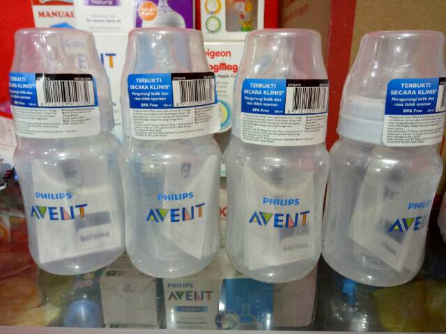 Botol Susu Philip Avent Classic Shrink Wrap Classic Plus 260 Ml Reduce Colic