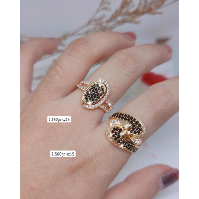 Cincin Emas Asli Model Terbaru Kadar 375%/8Karat