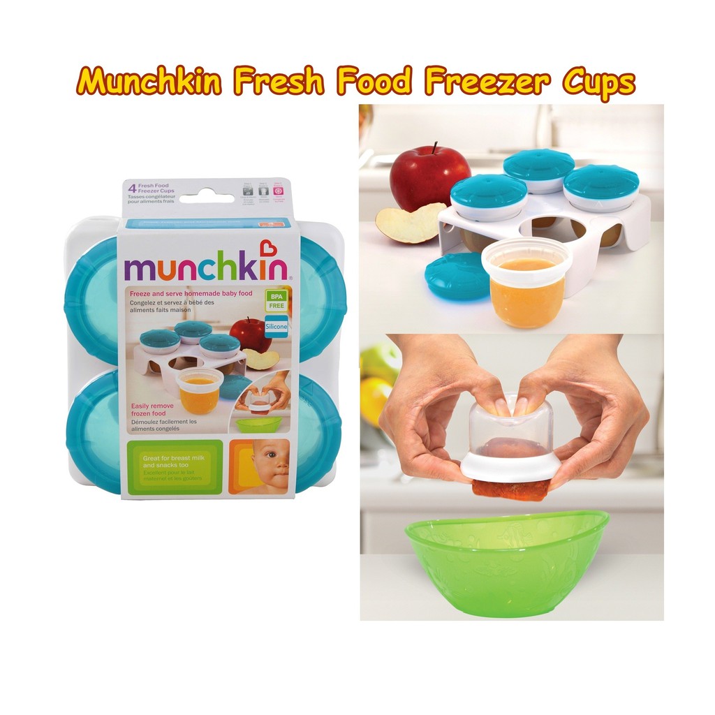 TEMPAT MAKANAN MPASI Munchkin Fresh Food Freezer Cups