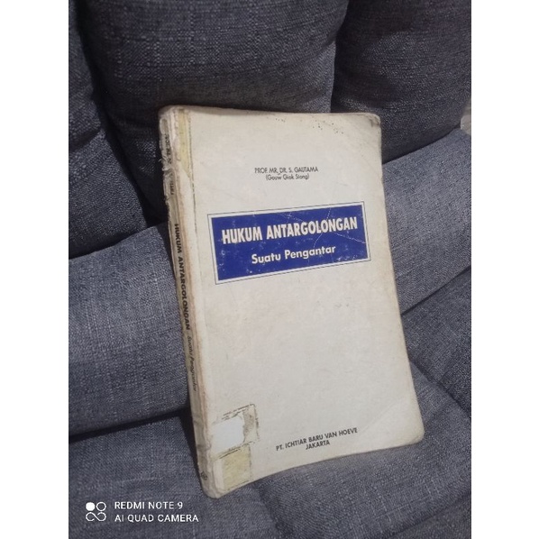 buku hukum antargolongan suatu pengantar prof Gautama