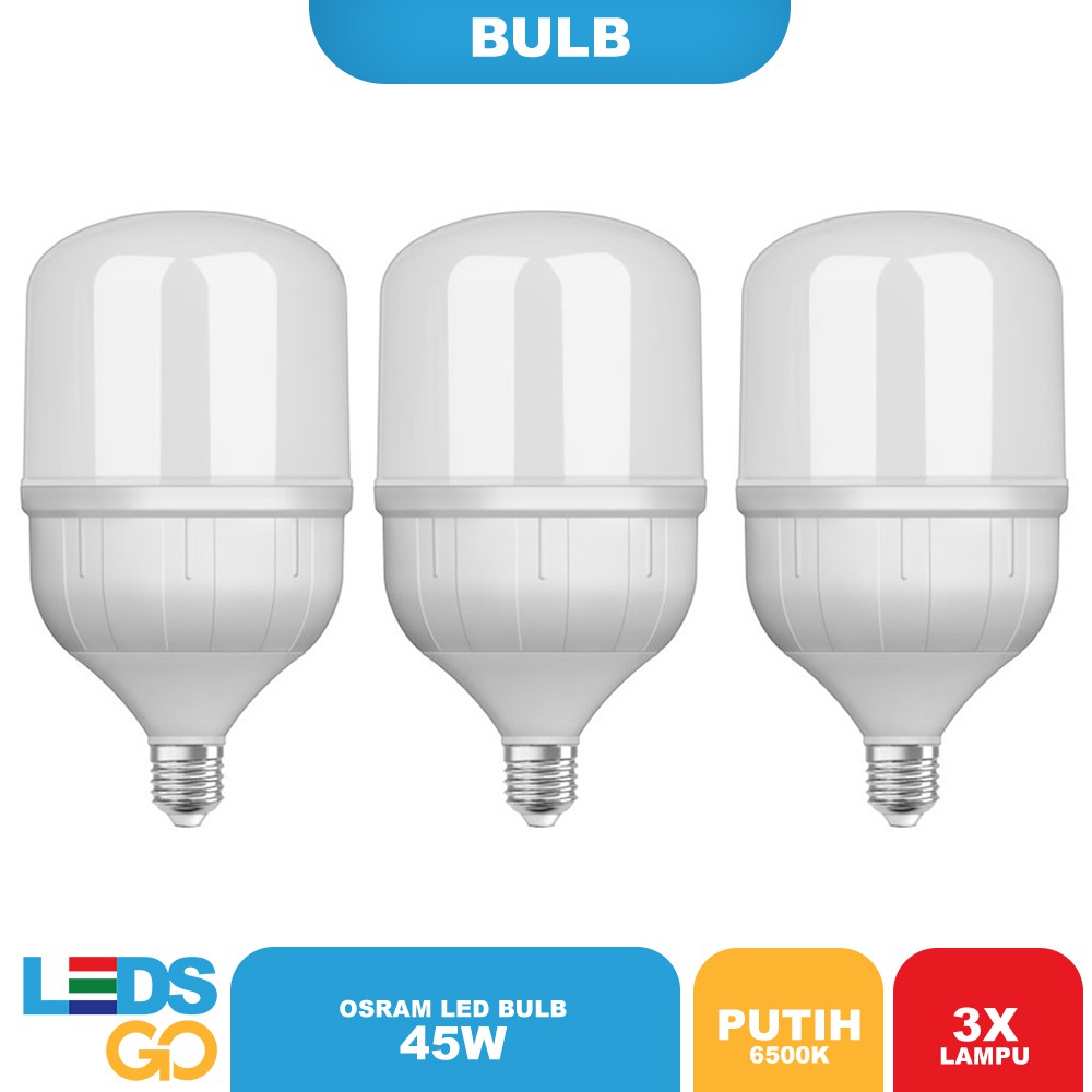 (SPECIAL ISI 3) OSRAM Lampu Bohlam LED 45 Watt Putih