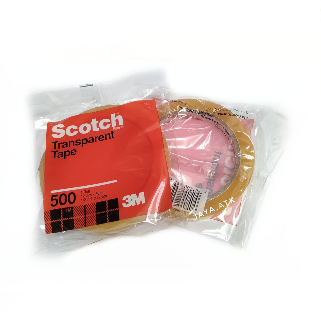 SOLASI SELOTIP 3M SCOTCH 500 12 MM X 66 M BENING ISOLASI BAGUS TRANSPARANT TAPE