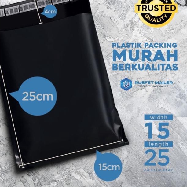 

✷ AMPLOP PLASTIK RUSFET ECONOMIC MAILER KOMBONASI (ISI 100PCS) - Putih, 15x25 ✽