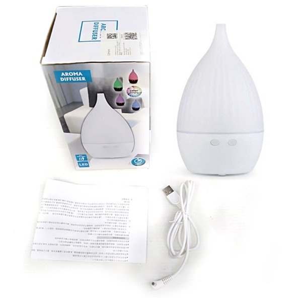 Air Humidifier LED RGB Aromatherapy Wood 150ml Esensial Aroma Diffuser