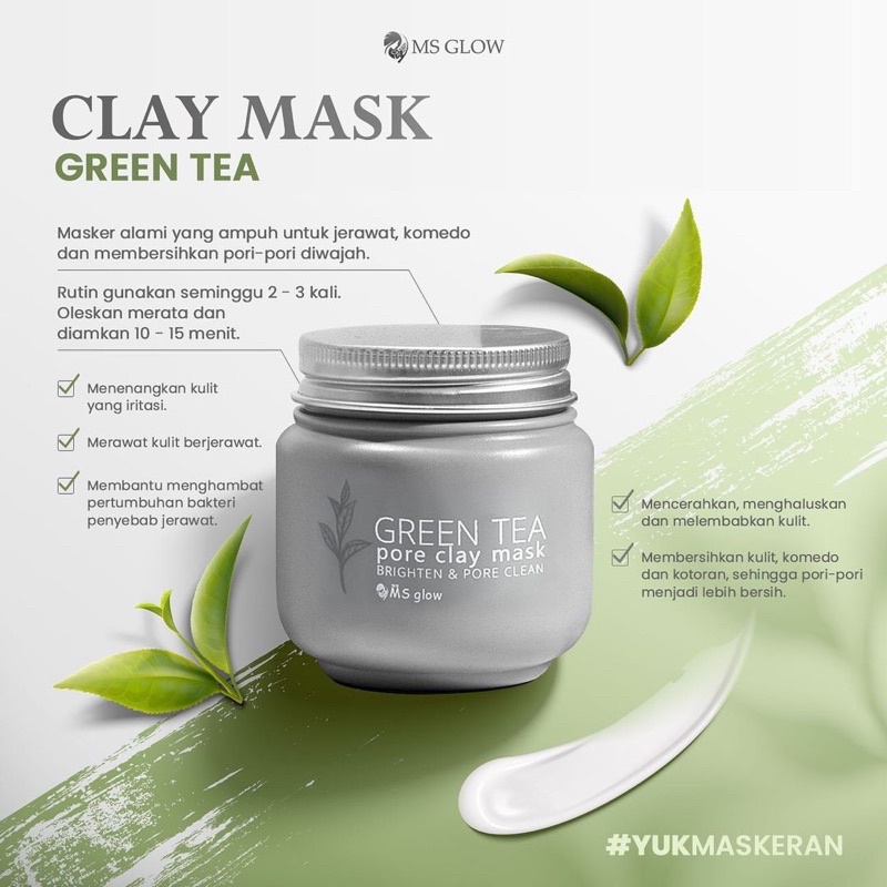 Ms Glow Clay Mask Greentea