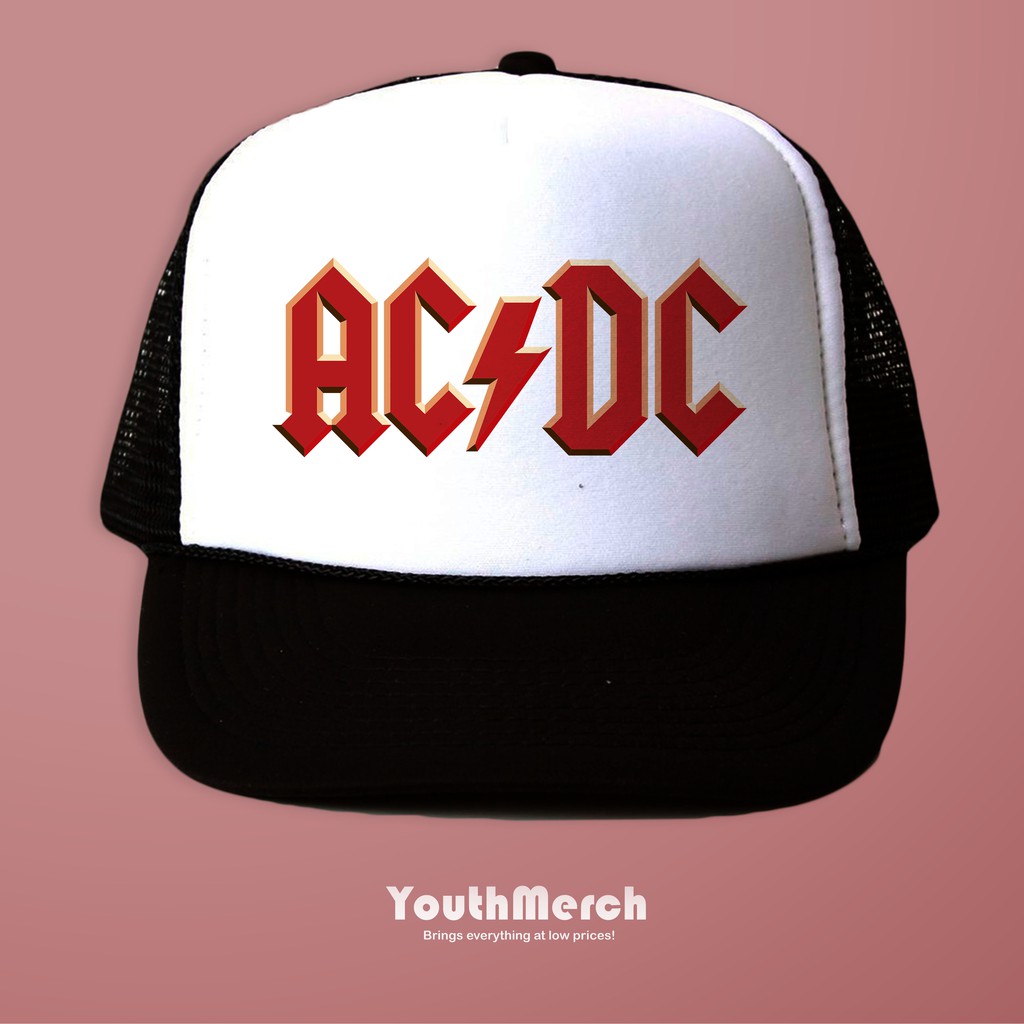 Topi Trucker ACDC Logo - Musik Merch | Unisex | Trucker ACDC | ACDC Hat