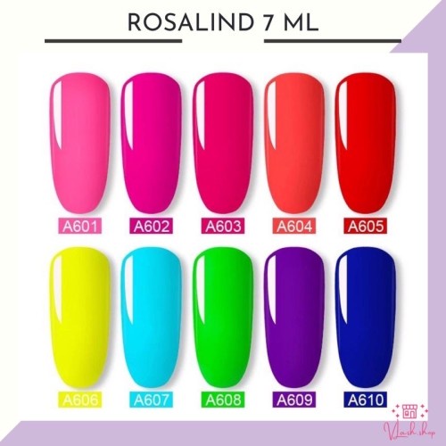 Rosalind Neon Series 7ml / Rosalind UV Gel Polish Neon / Kutek Gel / UV Gel Polish Glitter