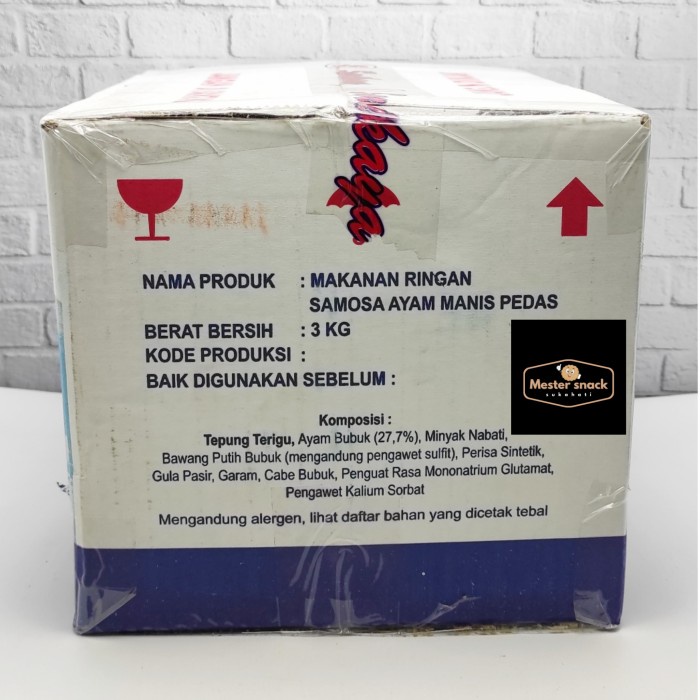 

⭐ COD ⭐ Samosa Manis Pedas 3 kg Merk Sarikaya