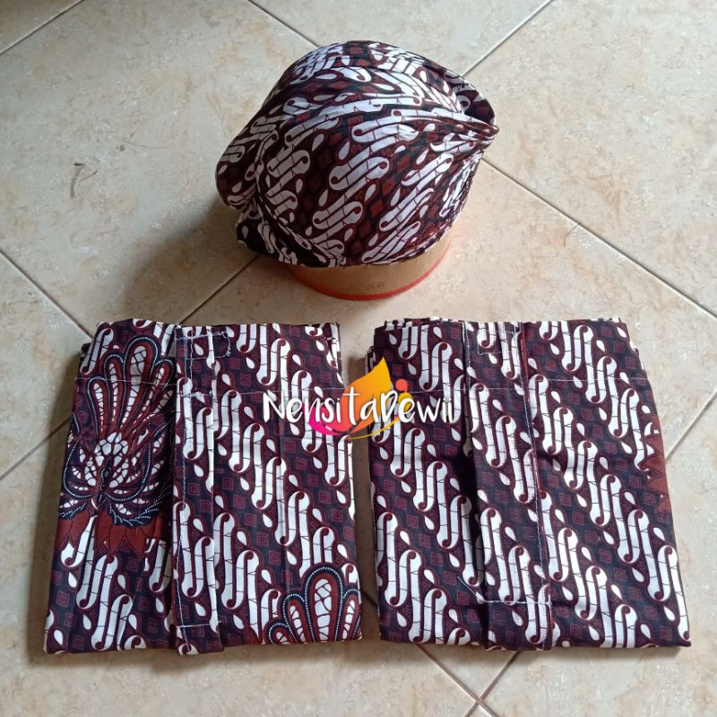 Jarik &quot;INSTAN&quot; BAPAK IBU + BLANGKON JAWA (JOGJA / SOLO)